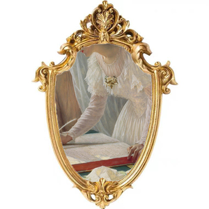 欧式金色树脂相框摆台ins风树脂相框创意墙面婚纱照片桌面摆件