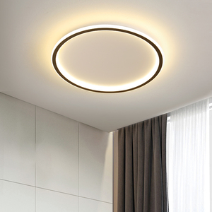 极简灯现代简约卧室灯 北欧小客厅led吸顶灯创意房间书房圆形灯具