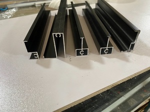 定制玻璃幕墙副框铝合金压块固定玻璃明框双压块压条铝材金属
