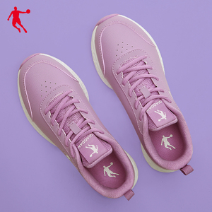 乔丹运动鞋女女鞋2021秋季新款官方皮面跑鞋休闲夏季轻便跑步鞋子