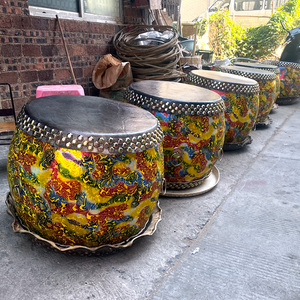 10寸12寸14寸16寸18寸20寸双面鼓牛皮鼓堂鼓道士用品法事鼓白茬鼓