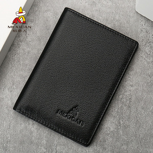 稻草人真皮卡包男士超薄卡夹牛皮简约驾驶证皮套小巧迷你短款卡套