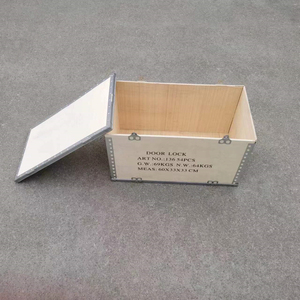 定制免熏蒸出口木箱折叠胶合板设备物流运输包装木箱卡扣钢带木箱
