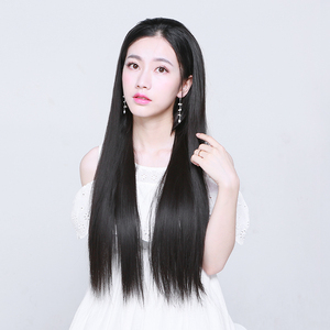 女假发长发黑直