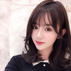 louis ferre假发女微卷大波浪网红可爱蓬松锁骨发递针假头套