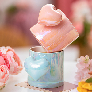 摩登主妇高颜值马克杯ins风设计感小众爱心情侣杯子创意家用水杯