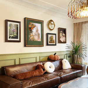 法式客厅装饰画沙发背景墙挂画卧室墙画高级感小众复古壁画美式