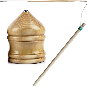 比赛专用老式木质80后成年人大号健身小学生陀螺玩具儿童男孩鞭绳