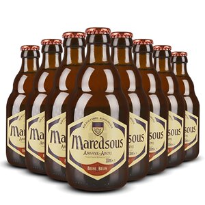 整箱 比利时马里斯8度黄啤酒【maredsous brown】24*330ml