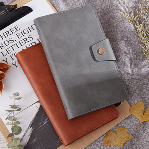 手账本旅行本a6小号便携口袋本皮质笔记本本子文具记事本小本子手杖本