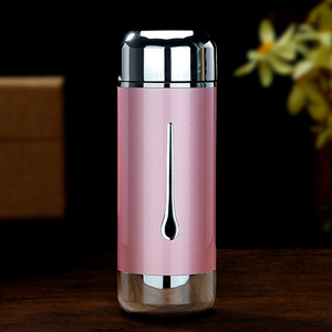 诗美洛 银杯子999足银雪花食用银纯银内胆杯银水杯女士淑女水滴杯