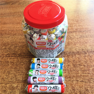小样酸q糖桶装30条混合多口味儿童小零食网红橡皮软糖果汁糖果