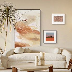 现代创意组合沙发背景墙装饰画小户型客厅墙上挂画过道楼梯间壁画