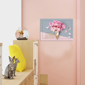 3d立体北欧装饰画电闸遮挡家用开关套电表箱贴纸自粘贴纸创意贴画