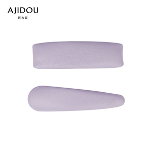 AJIDOU阿吉豆紫柠檬系列时尚简约人造革发夹休闲小巧时尚边