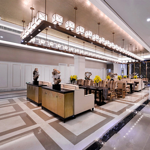 会所大厅迎宾楼非标工程定制客厅大吊灯新中式酒店大堂别墅餐厅灯