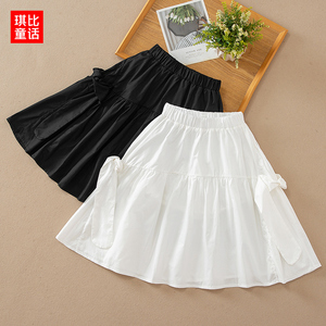女童半身裙2022新款夏装儿童中长款布裙子超洋气夏季休闲女孩裙子
