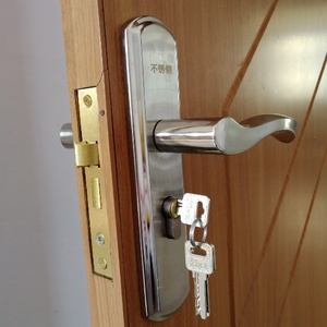 室内卧室房门锁可调节免改孔锁锁心家用实木门把手通用型锁具单舌