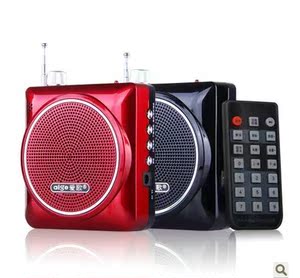 爱歌q26便携插卡小音箱收音机老人mp3音乐播放器音响讲课扩音器用
