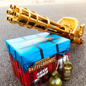 黄金加特林大号电动连发6-14岁男孩生日礼物抛壳软弹枪儿童玩具