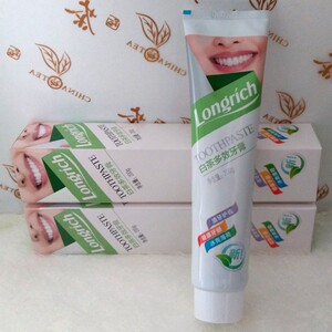 隆力奇白茶多效牙膏200g去口臭亮白口气清新草本通用无氟