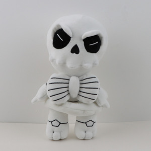 跨境游戏 lineage2m 天堂2血盟周边白色骷髅毛绒玩具公仔玩偶礼物