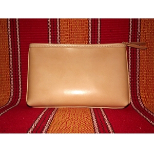 皮客手工 原创款 日本枥木多脂鞍革 原色植鞣革 手拿包 信封手包