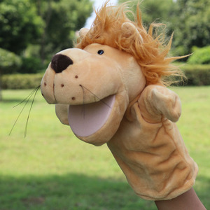 手偶玩具狮子全身动物手套玩偶嘴能动讲故事益智早教安抚玩具