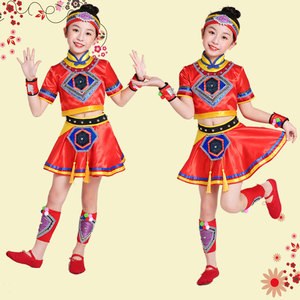小荷风采阿达毕的心声儿童演出服三月三少数民族服装舞蹈表演服