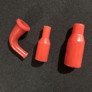 耐高温硅胶电热管接头保护套 红色绝缘阻燃接线橡胶套管 硅胶件