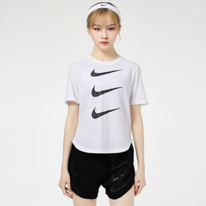 nike/耐克 run dvn top ss gx 三勾反光 logo 短袖 dc4324-100