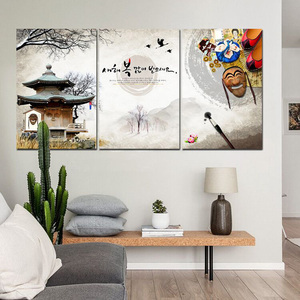 韩式画韩国料理店挂画韩式饭店餐厅烤肉店墙面壁画朝鲜风格装饰画