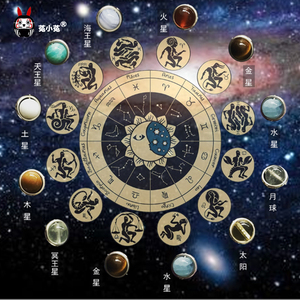 菟小菟12星座守护星吊坠项链s925纯银锁骨链守护吊坠会看相的兔子