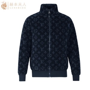 louis vuitton/路易威登2021新款lv男装拉链绒面提花夹克1a8ect