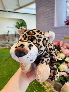 德国nici海淘老款2006年初代花豹毛绒玩具森林动物朋友玩偶豹子