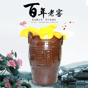 汤沟特产窖藏原浆酒百年老窖包邮59度纯粮酒高粱坛子酒1*2坛浓香.