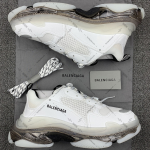 包冠希balenciaga巴黎世家黑白色水晶底气垫triples老爹鞋运动鞋
