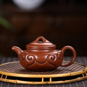 台湾回流壶老一厂文革紫砂茶壶名家顾景舟纯手工老朱泥如意仿古壶