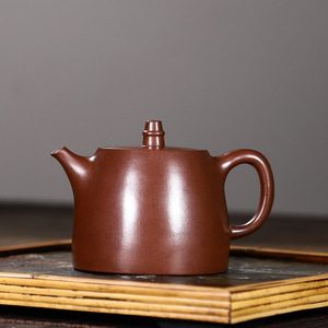 台湾回流宜兴紫砂壶一厂早期紫砂名家顾景舟纯手工原矿紫泥汉铎壶