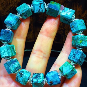 超值精品凤凰石方糖手链手串男手环手绳水晶佛珠全新手排手镯秒杀