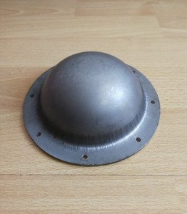hema兵击罗马维京盾牌中心钢帽盾帽DIY专用铁灰色，外径约140毫米