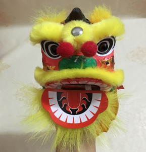 佛山小醒狮头摆件diy材料包微型舞狮子挂件非遗学生活动手工制作