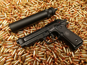 合金帝国 BERETTA M92A1 比例1:2.05全拆卸抛壳手枪模型不可发射