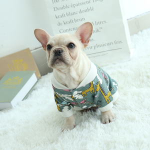 宠物棒球服贵宾泰迪狗狗衣服春夏装法斗衣服夏天薄款小型犬两脚衣