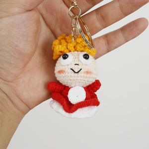 波妞手工编织挂件 织女毛线钩织小挂饰 金鱼姬精品玩偶挂饰