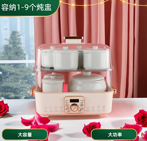 电蒸锅多功能家用汤蒸炖煮一体锅蒸汽锅商用大容量三层多层早餐机