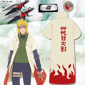 火影忍者衣服四代目火影袍披风外套水门护额戒指苦无螺旋手里剑