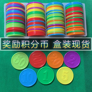 积分币儿童奖励班币学习币奖励币订制数字圆片兑换币培训班奖励币