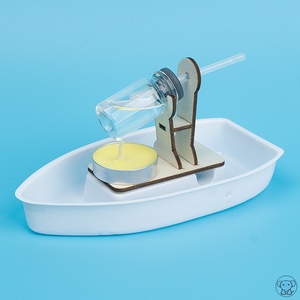 科学制作小船学生科技小发明中国类五年级下册手工实验蒸汽动力船