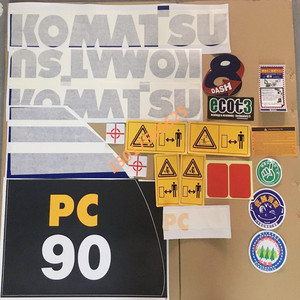 挖掘机配件 小松pc60-8/70-8/80-8/90-8系列专用全车贴纸贴花贴标